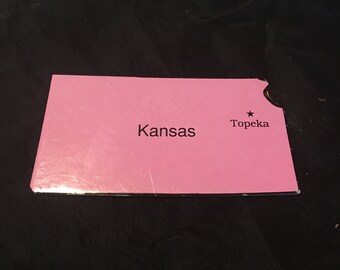 State of Kansas Craft Scrapbook Embellishments Puzzle Piece