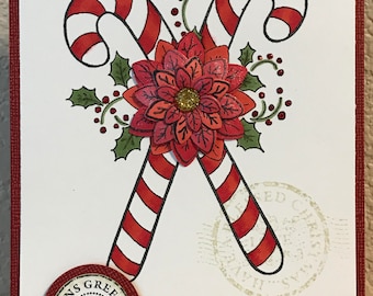 Candy Cane Christmas Card
