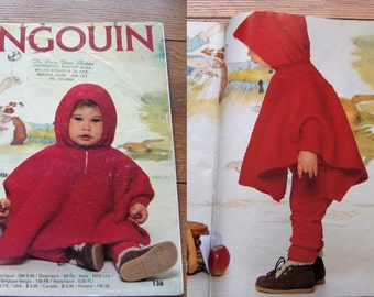 vintage pingouin no. 138 Baby infants knitting patterns layettes