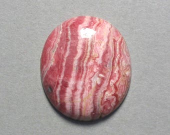 pink RHODOCHROSITE oval cabochon 30X35mm dome designer cab