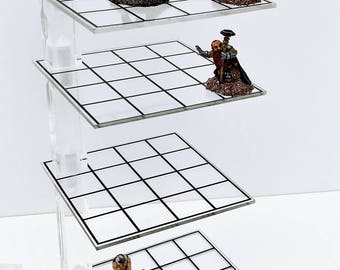 3D Combat Risers - Deluxe Set - Clear Mithril