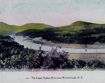 UPPER HUDSON RIVER Near Warrensburgh, N.Y, - Post Card (Used)