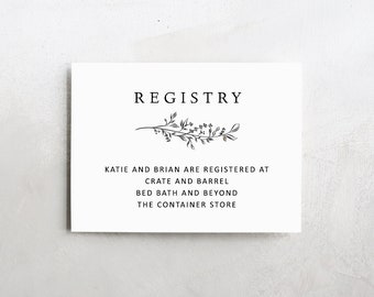 printable wedding registry card wedding info card template wedding registry card template free