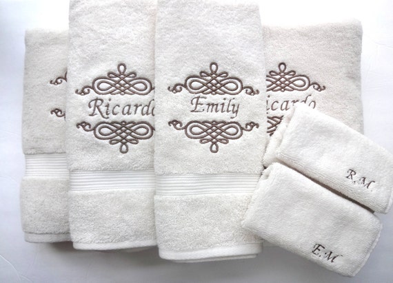 YOU PICK Size Personalized Bath Towels hand towel bathroom