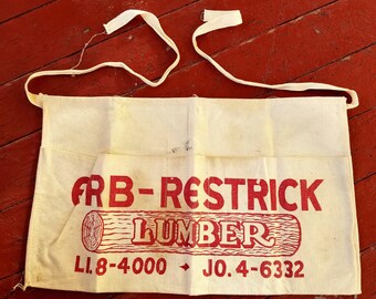 Vintage Erb-Restrick Lumber Apron