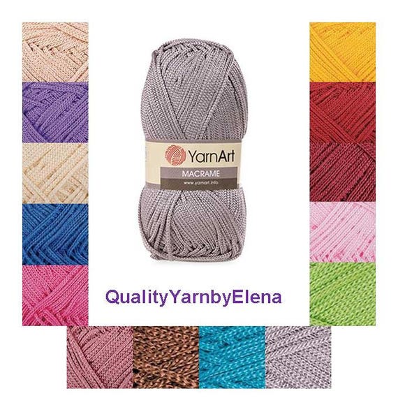 Macrame YARN ART 100 Polyester yarn 90g 130m 142 yards