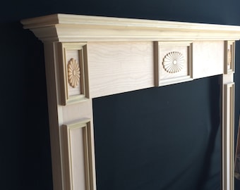 Fireplace Mantel Surround Paint Grade 48 x 42 1005A