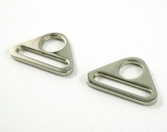 Triangle Rings Nickel Finish - (2 Pack)
