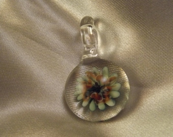Discounted Glass Flower Pendant
