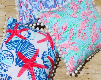 lilly pulitzer neck pillow
