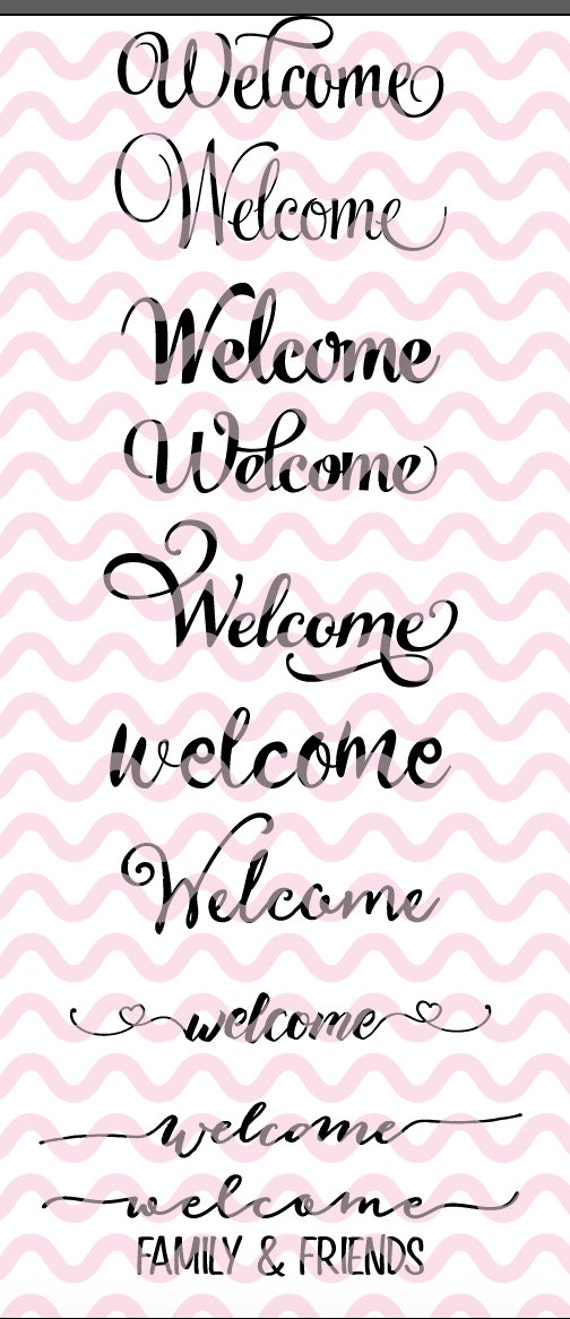 Download Welcome SVG Welcome Sign SVG SVG Dfx Png Cut File