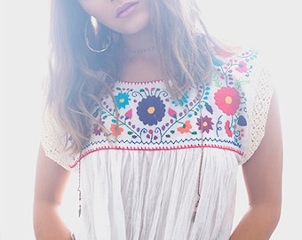 Embroidered Mexican Blouse Eli