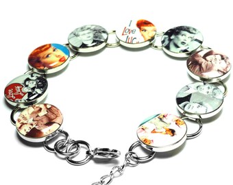 I Love Lucy Bracelet, Mothers Day Gift, Handmade Bracelet, Retro, Resin Bracelet, Handmade, Resin, I Love Lucy, Lucille Ball, Gifts for her