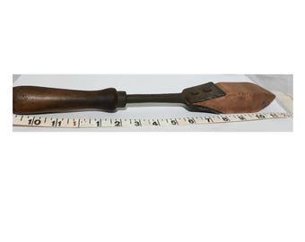 Antique Original Large Copper Soldering Iron in great condition for your collection or use in your workroom