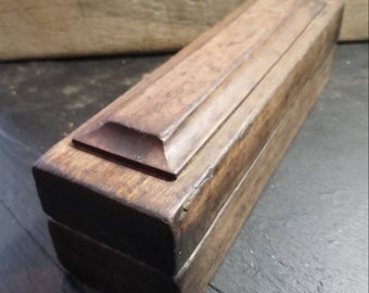 Antique Oil Honing Stone Cased