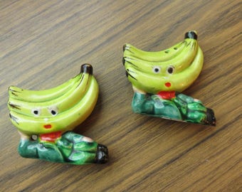 Vintage Banana People Salt and Pepper Shakers with Bodies Japan
