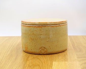 Butter keeper-french butter crock- lidded butter dish-ceramic butter dish-