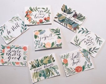 Handpainted watercolor cards