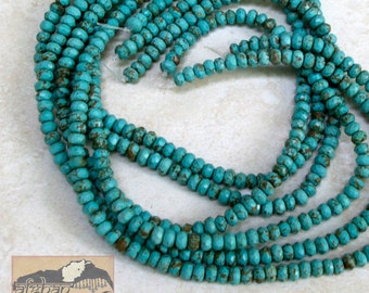 Faceted Turquoise Bead Strand