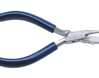 Round/Flat Nose Nylon Jaw Wire Wrapping Coiling Looping Bending Jewelry Making Repair Non-Marring Pliers - PLR-846.00