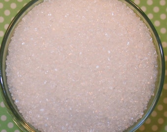 White Sanding Sugar (4 oz) White Cupcake Sugar, White Dusting Sugar, Sanding Sugar, White Cupcake Toppings, Cupcake Toppings