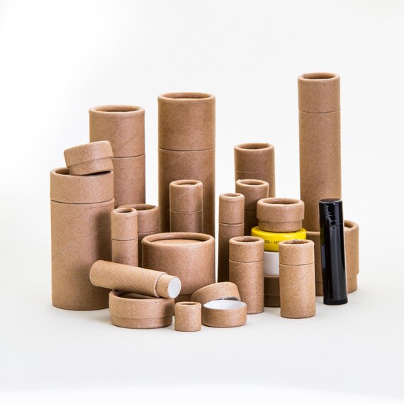 Download Eco Eco Friendly Packaging Lip Balm / Lotion / Salve Kraft Yellowimages Mockups