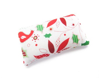 Christmas Birds Pincushion filled with Emery Sand
