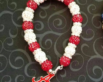 Alabama Crimson Tide Charm bracelet