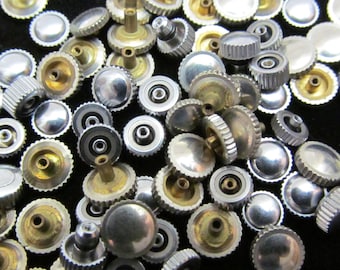 Vial Watch Parts crowns Assemblage Industrial Altered Art Steampunk Charms IV 32