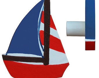 Sailing Boat Drawer Knob - Nautical Drawer Pull
