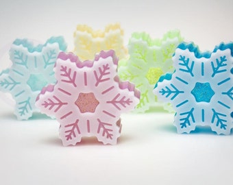 Snowflake Soap Christmas Soap Beautiful Decorative Snowflake Soap Gift Soap Holiday Soap Frozen soap Christmas Gift