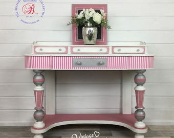 Vintage Writing Desk, Shabby Chic, Hand painted furniture