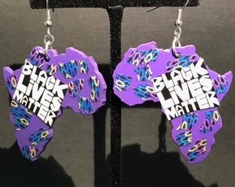 Black Lives Matter Africa Earrings