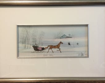 P. Buckley Moss Winter Art Print