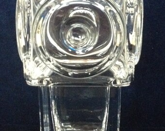 Skruf Vase Bengt Edenfalk Scandinavian Glass Stoplight