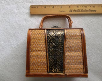 Bamboo / wood purse from the 50's