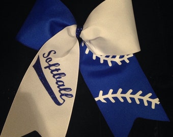 Choose your colors Softball Bow