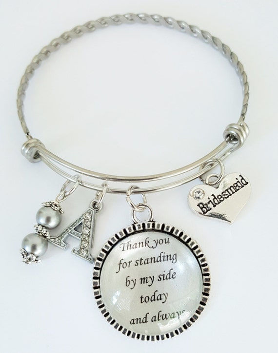 BRIDESMAID GIFT Personalized Wedding Gift Bridesmaid Jewelry Gift from Bride Wedding Bridesmaids Gift Wedding Keepsake Maid of Honor Gift