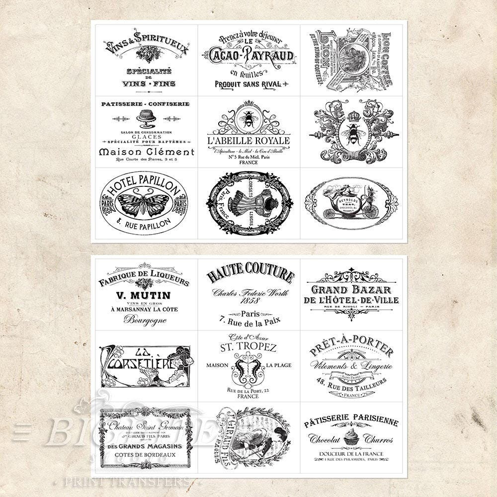 Water Decal Print Transfer To Furniture Wood Or Paper Set Water Decal Print Transfer To Furniture Wood Or Paper Set
