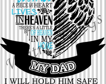 Download Dad in heaven | Etsy