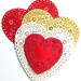 Vintage Heart Doilies. Heart Doilies. Vintage Doilies. Lace Paper Doilies. Paper Doilies. Vintage Valentine. Valentine Hearts. Ephemera.