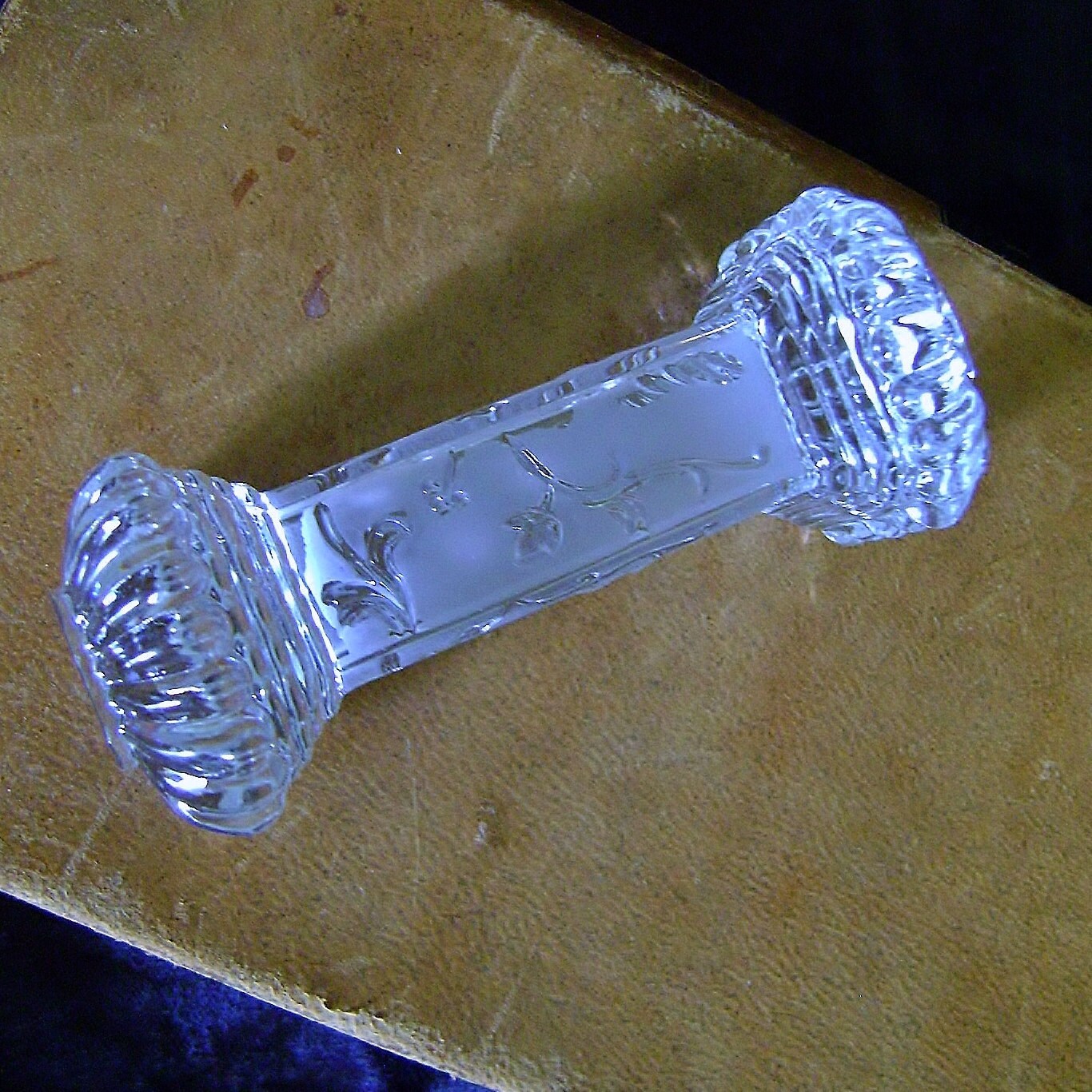 Baccarat Crystal Knife Rest Renaissance Frosted Ivy Design 2nd
