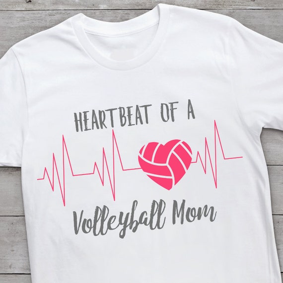 Download Volleyball Heartbeat SVG Volleyball Mom SVG Volleyball SVG