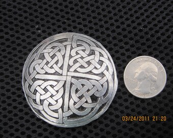 Large Celtic Cross Knotwork Broach