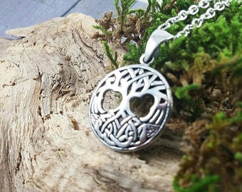 Tree of Life Family Tree Pendant 925 Sterling Silver Necklace Gift Mom