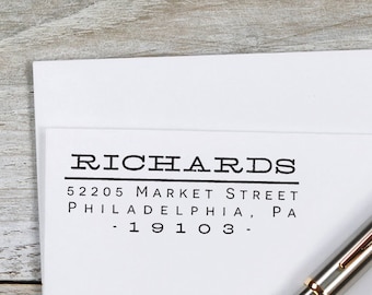 Self Inking Address Stamp, Return Address Stamp, Retro Address Stamp, Custom Address Stamp, H104