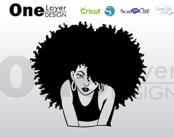 beautifull afro girl beautifull, SVG -PNG -PDF File, T-Shirt Svg, svg -Vector Art Commercial & Personal Use- Cricut,Silhouette
