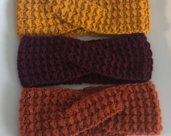 READY TO SHIP!!! Cable Knit Headband, Women's Winter Headband, Ear Warmer, Cable Knit Headband, multiple colors