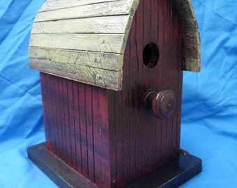 Barn birdhouse, functional birdhouse, rustic birdhouse, wooden birdhouse