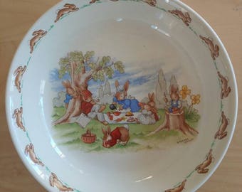 Vintage Bunnykins bowl Royal Doulton